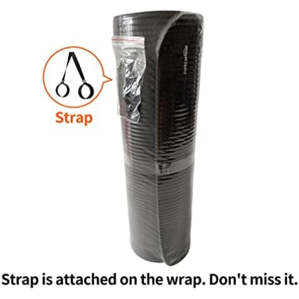 Extra Thick Exercise Mat with Carrying Strap - Image 8