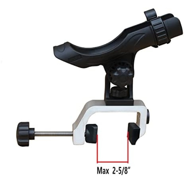 Brocraft Power Lock Fully Adjustable Rod Holder with Aluminum Universal Clamp - Image 5