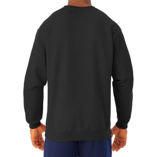 Jerzees Men's Navy Adult Crew Sweatshirt - Image 4