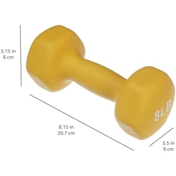 32 Pounds Neoprene Workout Dumbbell Weights with Weight Rack - Image 2