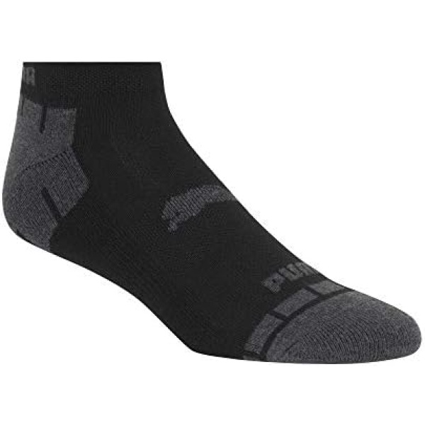 PUMA Men's 8 Pack Low Cut Running Socks, Black, 10 1 US - Image 4