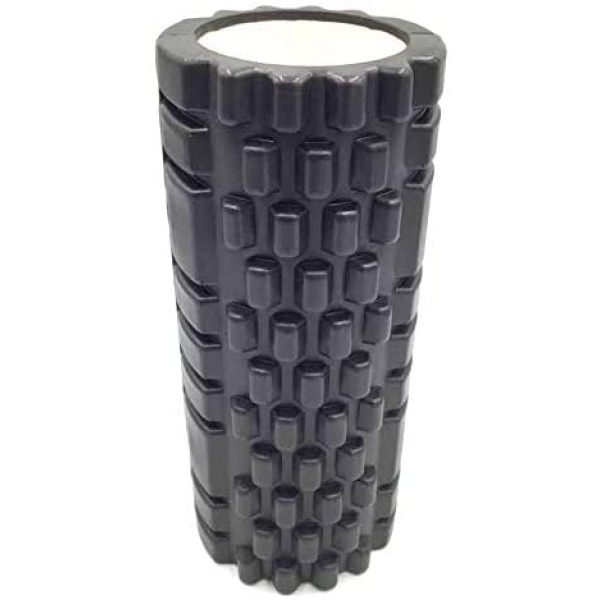 Kunova (TM) 13 Inch Deep Tissue Grid Yoga Fitness Massage Foam Roller (Black) - Image 3