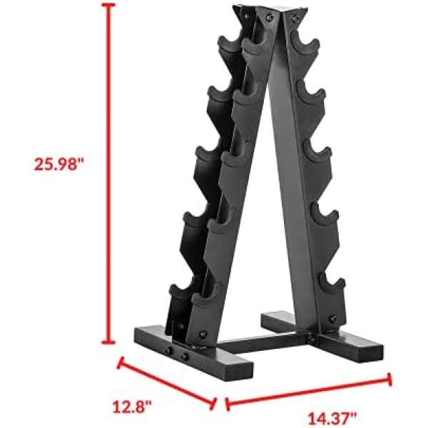 CAP Barbell Black A Frame Dumbbell Rack - Image 3