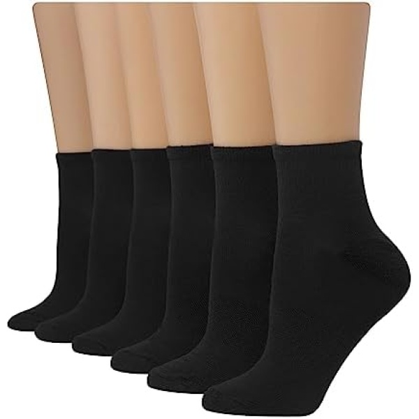 Hanes womens 6-pair Comfort Fit Ankle Socks