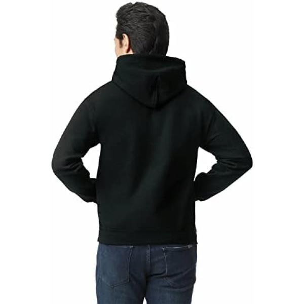 Gildan mens Men's Fleece Hooded Sweatshirt - Image 3