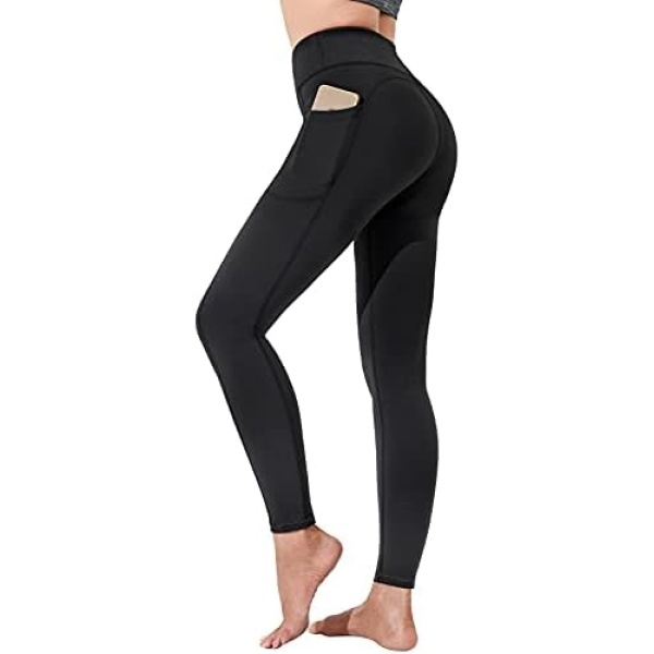 Polygon Yoga Pants for Women, High Waisted Leggings with Pockets, Tummy Control