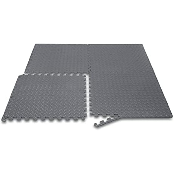 Foam Interlocking Exercise Gym Floor Mat Tiles - 6-Pack - Image 5