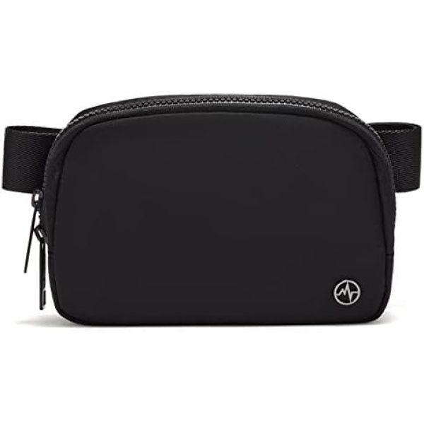 Pander Double Zipper Fanny Pack Nylon Everywhere Belt Bag, Fashion Waist Packs