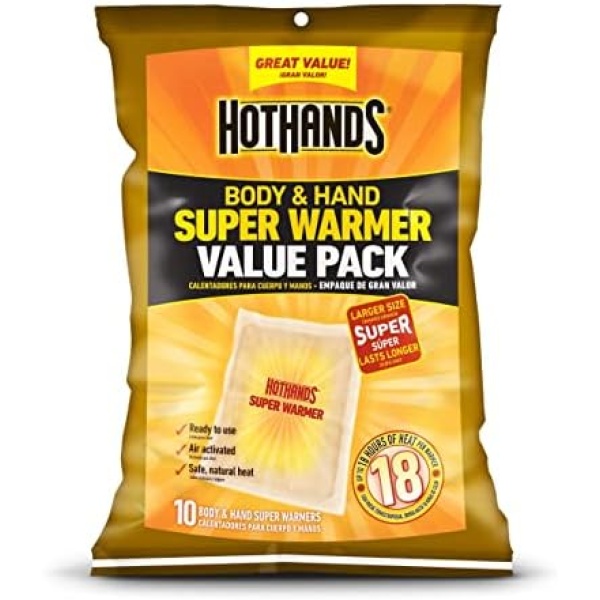 HotHands Body and Hand Super Warmer 10 pad Value Pack