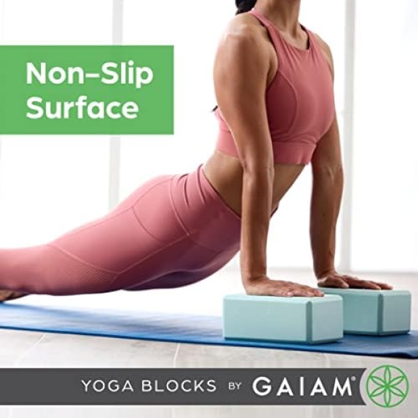 Gaiam Yoga Block - Supportive Latex-Free EVA Foam Soft Non-Slip Surface - Image 5