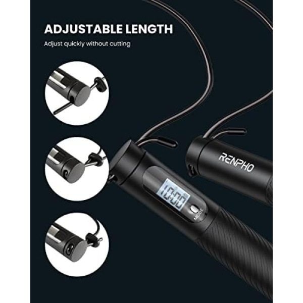 RENPHO Smart Jump Rope, Cordless Jump Rope, High-Speed Jump Rope - Image 4