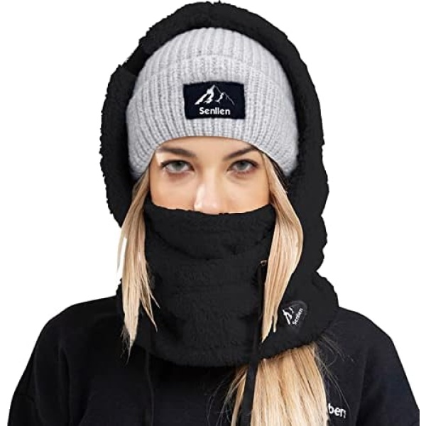 Senllen Balaclava Cold Weather Fleece Windproof Ski Mask Winter Breathable