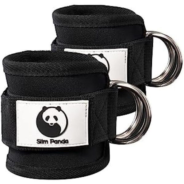 Slim Panda Ankle Straps for Kickbacks,Leg Extension Gym Cable Machines