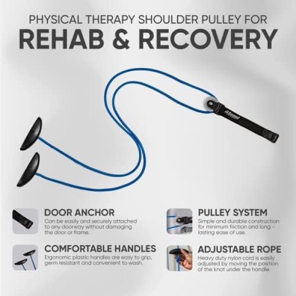 Shoulder Pulley Over the Door Physical Therapy System | Rotator Cuff Exerciser - Image 2