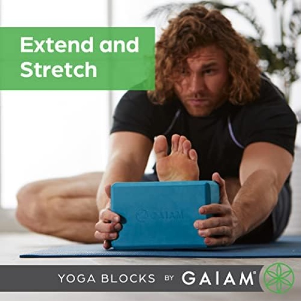 Gaiam Yoga Block - Supportive Latex-Free EVA Foam Soft Non-Slip Surface - Image 8