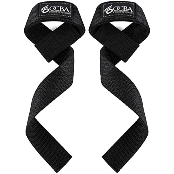 OCBA Wrist Straps Wraps for Weightlifting Heavy Duty Wrist Wraps Cotton Padded