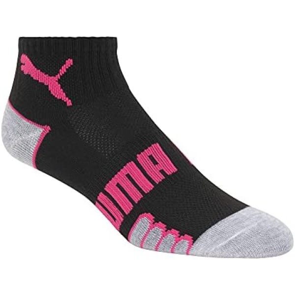 PUMA womens 6 Pack Quarter Crew Socks - Image 2