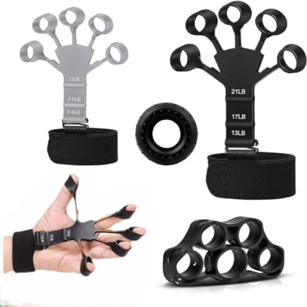 Zivkit Finger Strengthener - 2023 NEW Finger Trainer 6PCS, hand strengtheners