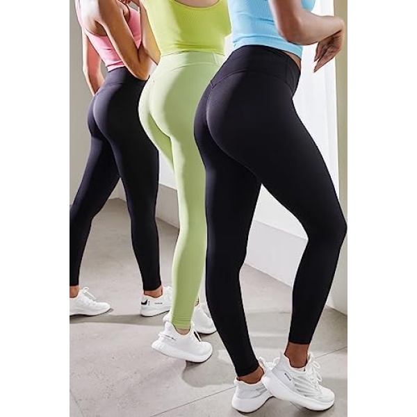 Sunzel Nunaked Workout Leggings for Women, Tummy Control Compression - Image 3