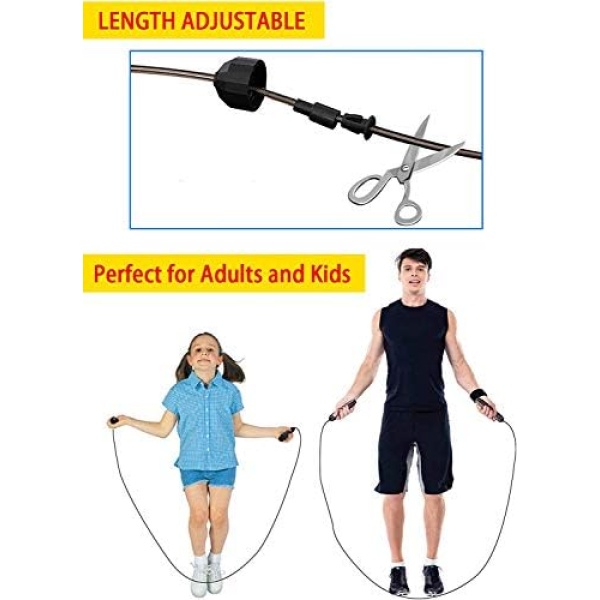 Redify Jump Rope,Jump Ropes for Fitness for Women Men and Kids,Speed Jumping - Image 9