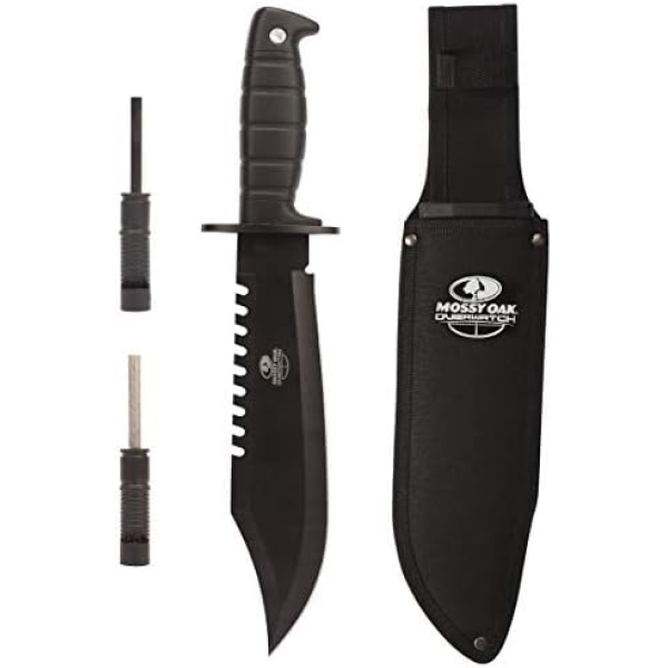 MOSSY OAK Rambo Survival Hunting Knife, 15-Inch Fixed Blade Bowie Knife - Image 8