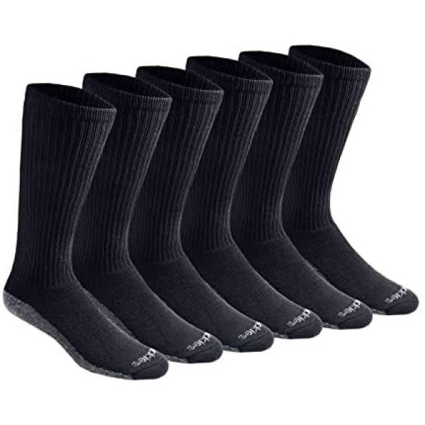 Dickies Men's Multi-Pack Dri-tech Moisture Control Boot-Length Socks