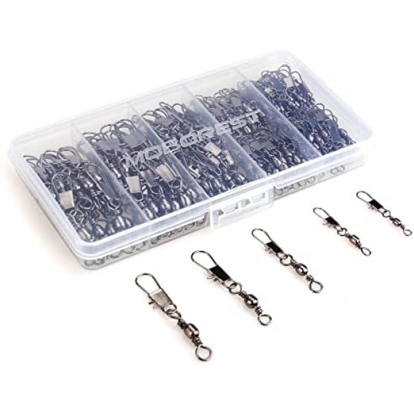 200PCS Barrel Snap Swivel Fishing Accessories, Premium Fishing Gear Equipment - Image 8