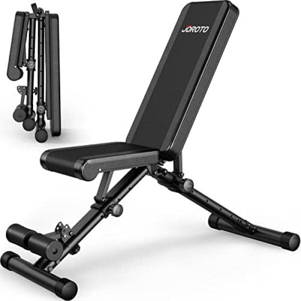 JOROTO MD35 Adjustable Weight Bench - Foldable 700 Pounds Load Strength Training