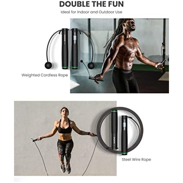 RENPHO Smart Jump Rope, Cordless Jump Rope, High-Speed Jump Rope - Image 2