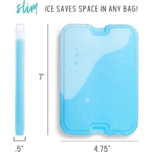 Fit + Fresh XL Cool Coolers Freezer Slim Ice Pack for Lunch Box, Coolers - Image 4