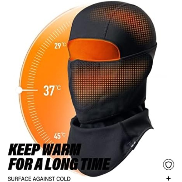 SAITAG Balaclava Ski Mask Warm Face Mask for Cold Weather Winter Skiing - Image 3