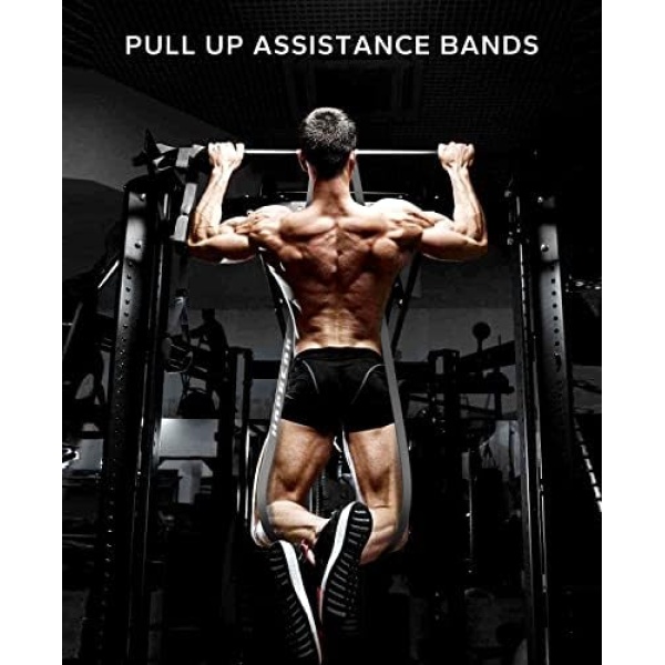 HAPBEAR Pull Up Assistance Bands, Resistance Band Set of 5, Long Power Workout - Image 5