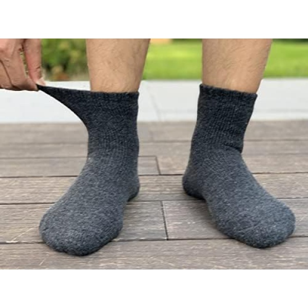 YZKKE 3Pack Mens Super Thick Wool Warm Socks - Soft Comfort Casual Crew Winter - Image 9