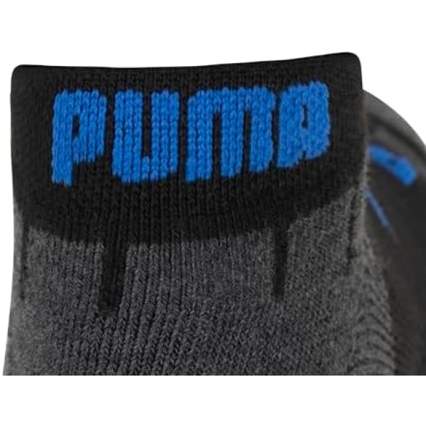 PUMA Men's 8 Pack Low Cut Running Socks, Black, 10 1 US - Image 6