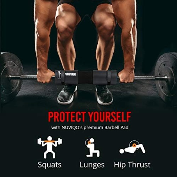 Barbell Pad Squat Pad for Lunges and Squats – Hip Thrust Pad for Olympic - Image 3