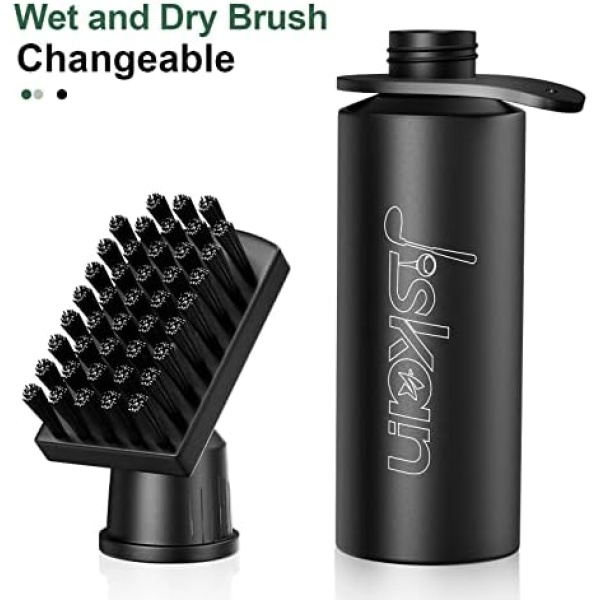 Jiskan Pro Golf Club Brush Cleaner with Retainer Clip and Squeeze Water Bottle - Image 7