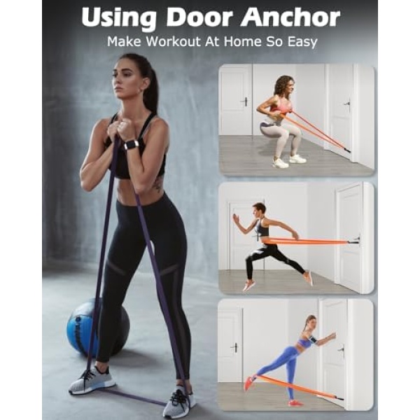 Zacro Resistance Bands Set - 6 Levels Pull Up Bands Set for Men and Women - Image 4