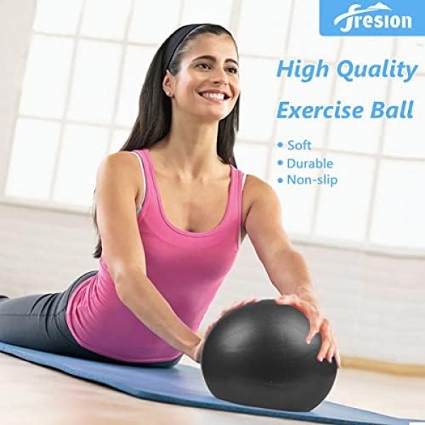 Fresion Mini Pilates Ball Exercise Ball for Yoga - 25cm Mini Yoga Ball - Image 5