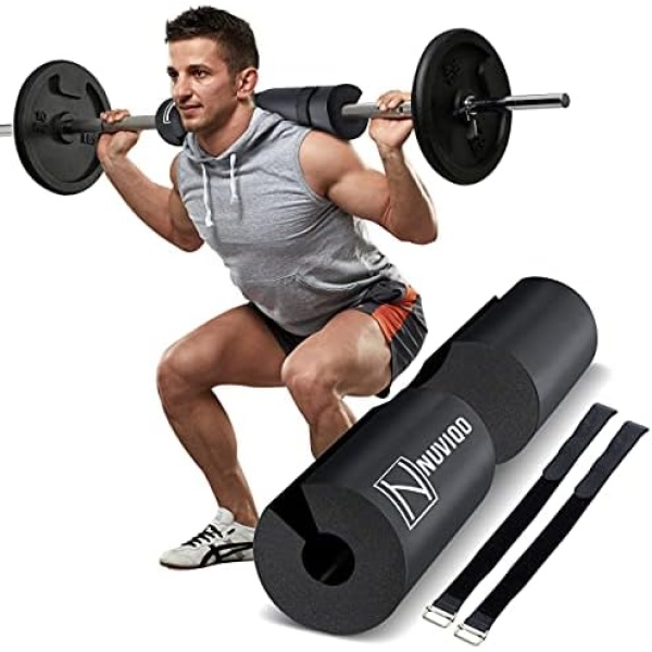 Barbell Pad Squat Pad for Lunges and Squats – Hip Thrust Pad for Olympic