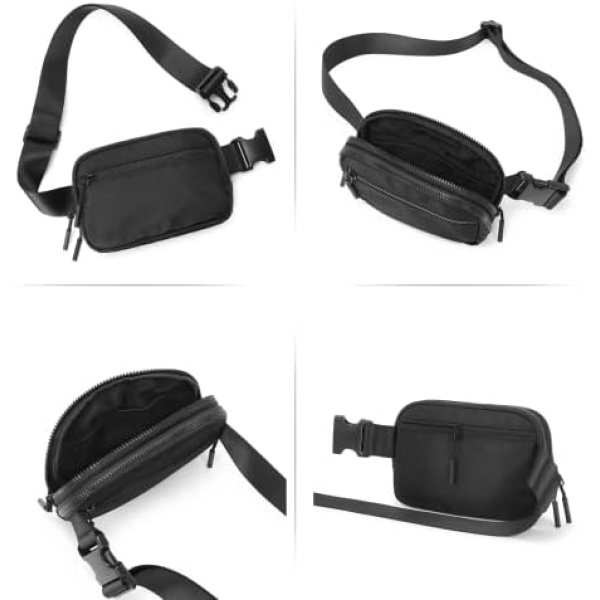 WESTBRONCO Fanny Packs for Women Men, Belt Bag with 4 Zipper Pockets - Image 6