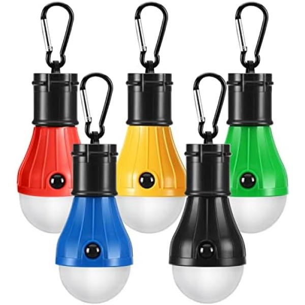 PEMOTech Camping Light [5 Pack], 4 Lighting Modes LED Camping Lantern Bulbs