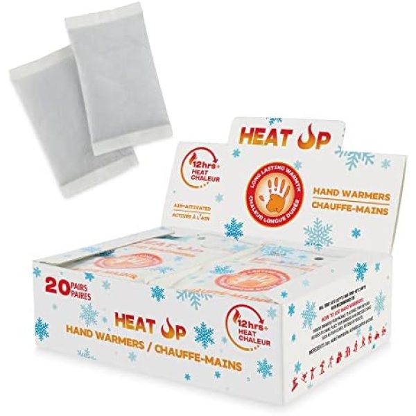 HEAT UP Hand Warmers Heat Packs - Premium Quality Long Lasting Up to 12 Hours