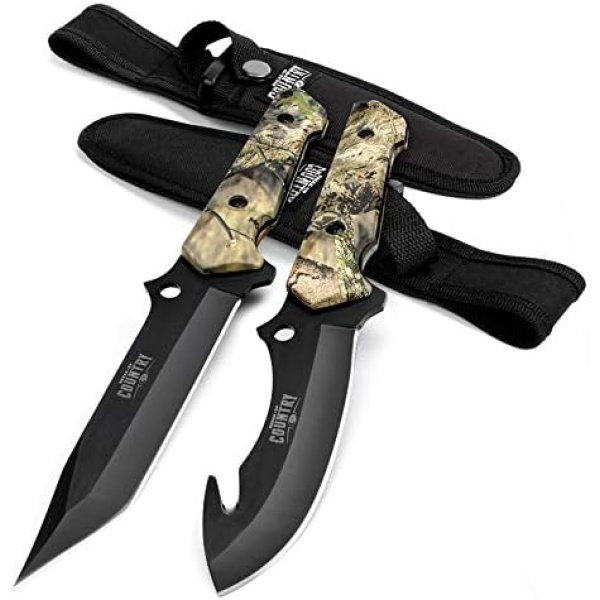 Mossy Oak 2-Piece Hunting Knives Gut Hook Set