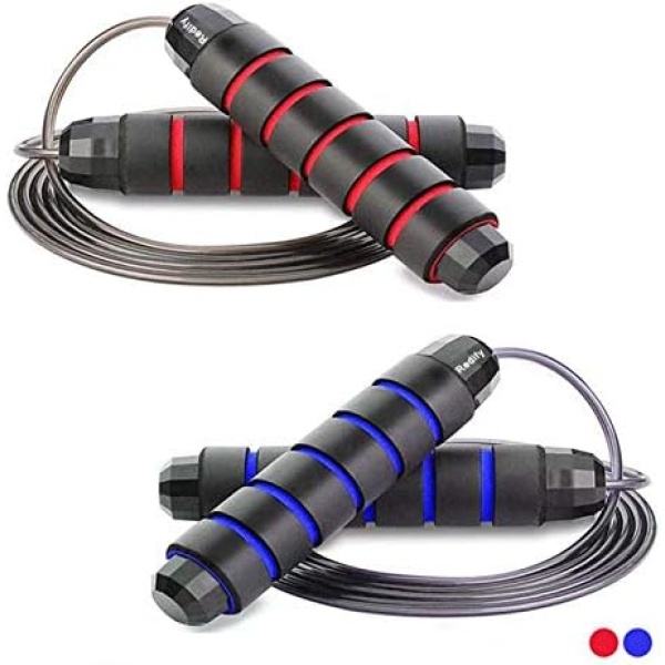 Redify Jump Rope,Jump Ropes for Fitness for Women Men and Kids,Speed Jumping