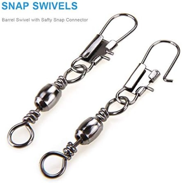 200PCS Barrel Snap Swivel Fishing Accessories, Premium Fishing Gear Equipment - Image 6