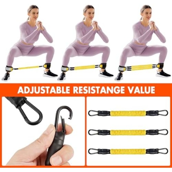 Resistance Bands Set, Ankle Resistance Bands with Cuffs, Ankle Resistance Band - Image 7