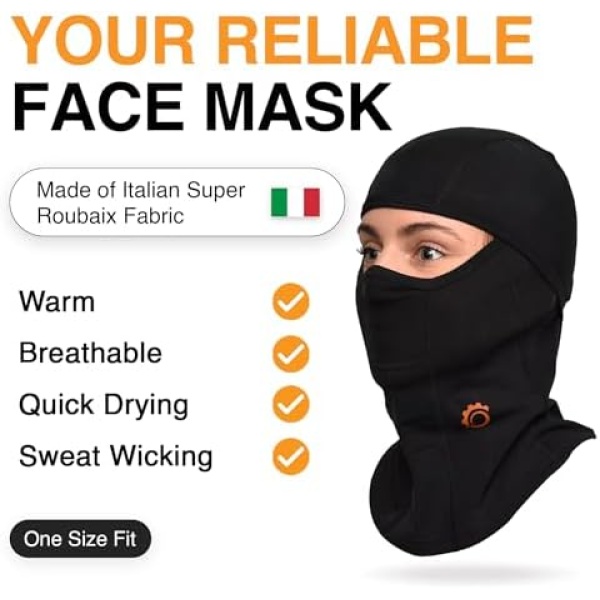 Balaclava Men Winter Face Mask Ski Mask for Men and Women Cold Weather - Image 3