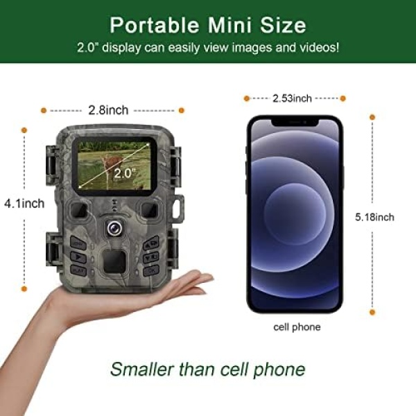 Mini Trail Cameras 20MP 1080P HD Video Game Camera - Image 3