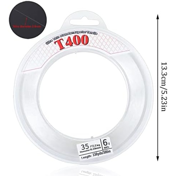 300 Meters Monofilament Fishing Line, Strong Tension Nylon Fishing Wire Clear Invisible - Image 3