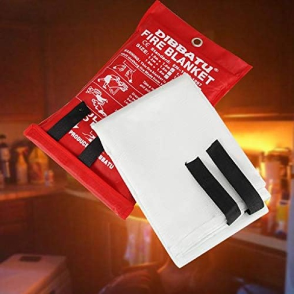 DIBBATU Fire Blanket Emergency for Home and Kitchen, Fire Retardant Blankets - Image 8